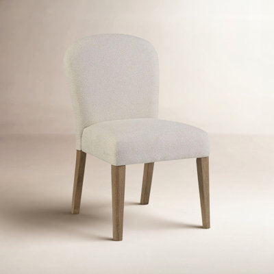 Marielle Upholstered Arch Dining Chair, Toffee/White Sand
