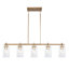 Lustre linéaire pour îlot de cuisine 5 lumières l 41 po