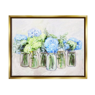 Abondant hortensia, bouquet de fleurs sur toile flottant par Ziwei Li