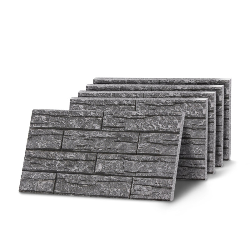 Marble Grey Block Stone Effect Wall Panel - Box of 10