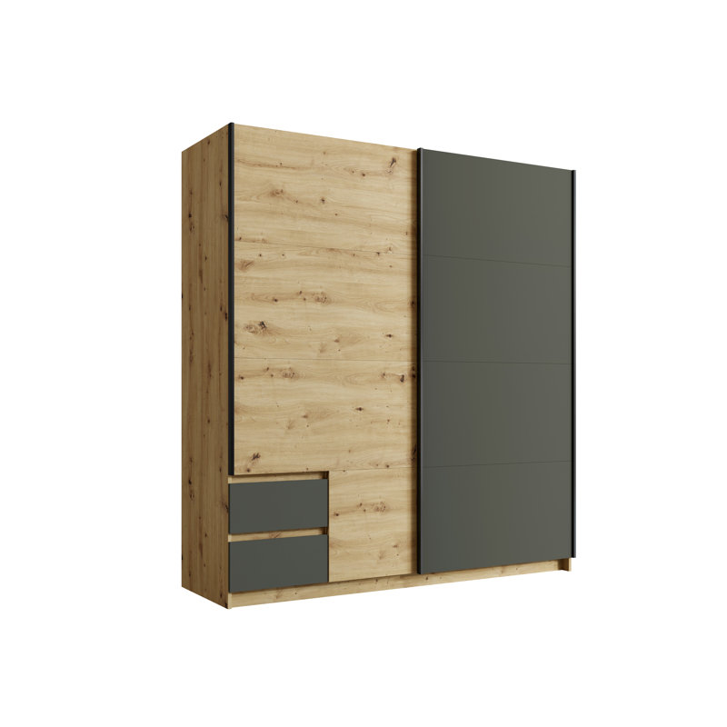 Taib 2 Door Laminate Wardrobe