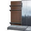 Lit escamotable avec armoire de rangement, tablettes ouvertes et port USB, grand canapé à l'avant, panneau imprimé paysage de montagne, lit mural peu encombrant pour chambre à coucher, chambre d'amis et appartement-1426166067