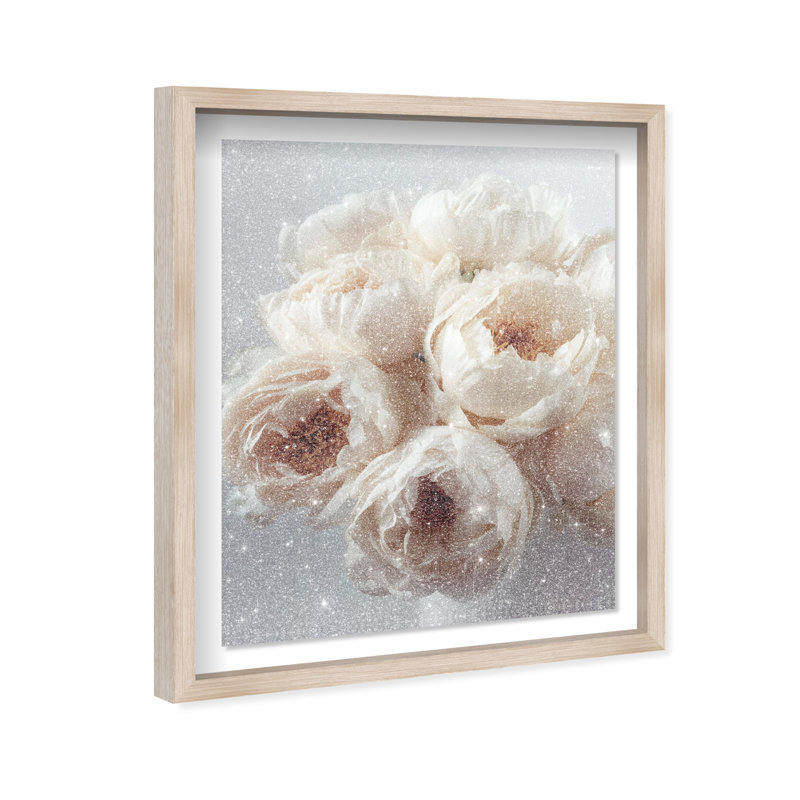 Ember in Snow I Shadowbox Floral & Botanical Print by Oliver Gal, Black Frame, 16 x 20, 37.5"H x 46.5"W