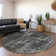 Premium Machine Washable Prisco Black Rug