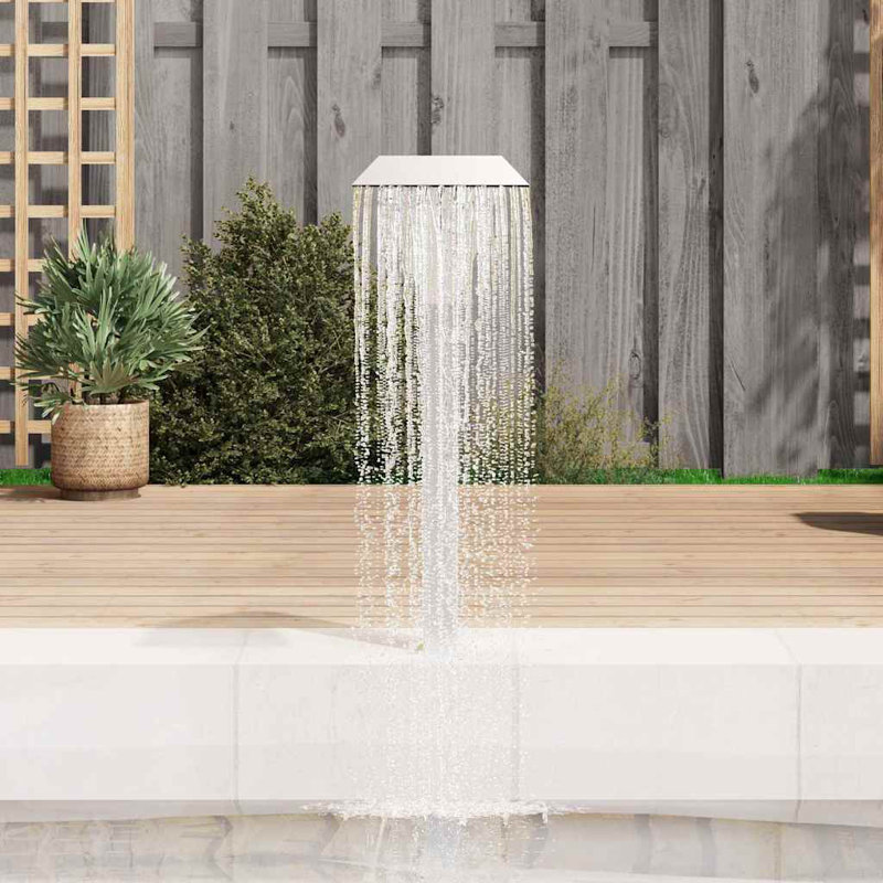 Avril vidaXL Pool Fountain, Stainless Steel 304 Construction, Chlorine-Resistant