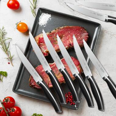 Tramontina 80009/103 5 Jumbo Porterhouse Steak Knife - Hardwood Handle  with Rounded Tip