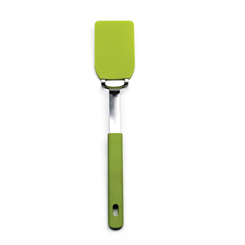 Design Imports Spatula / Turner, Green, 2" W x 10.75" L