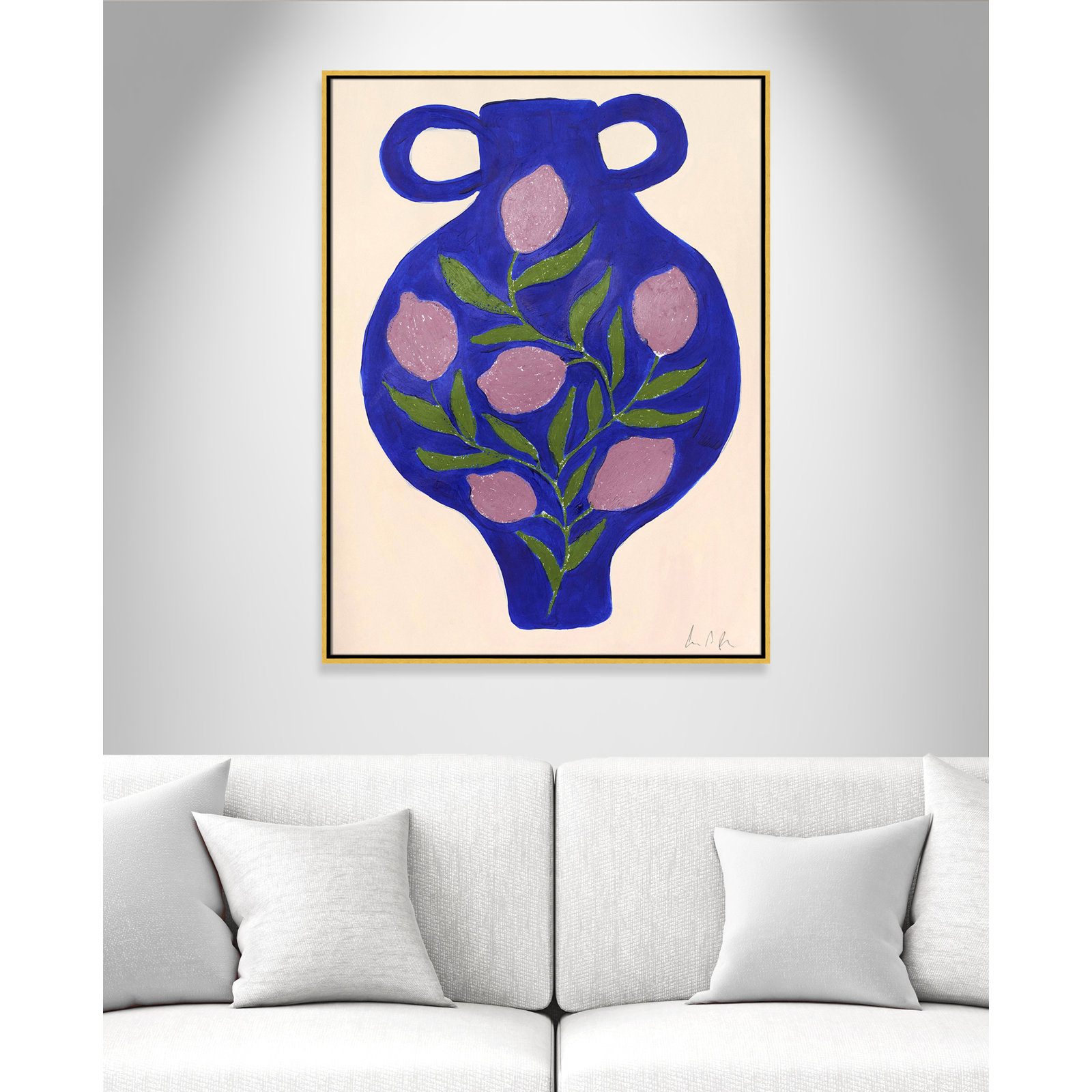 Colette "Vase No. 03" Print by Camilla Bergqvist, 41.5" H x 31.5" W, Gold