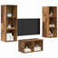 Tv Cabinet Set 37 X 37 X 107 Cm Engineered Wood-1293507105