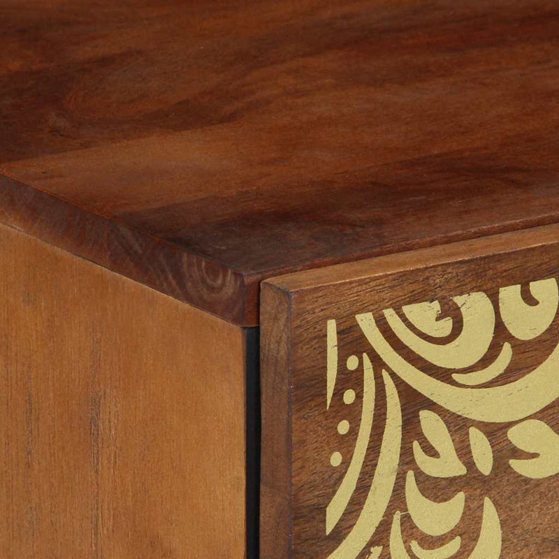 40cm W Solid Wood Bedside Table