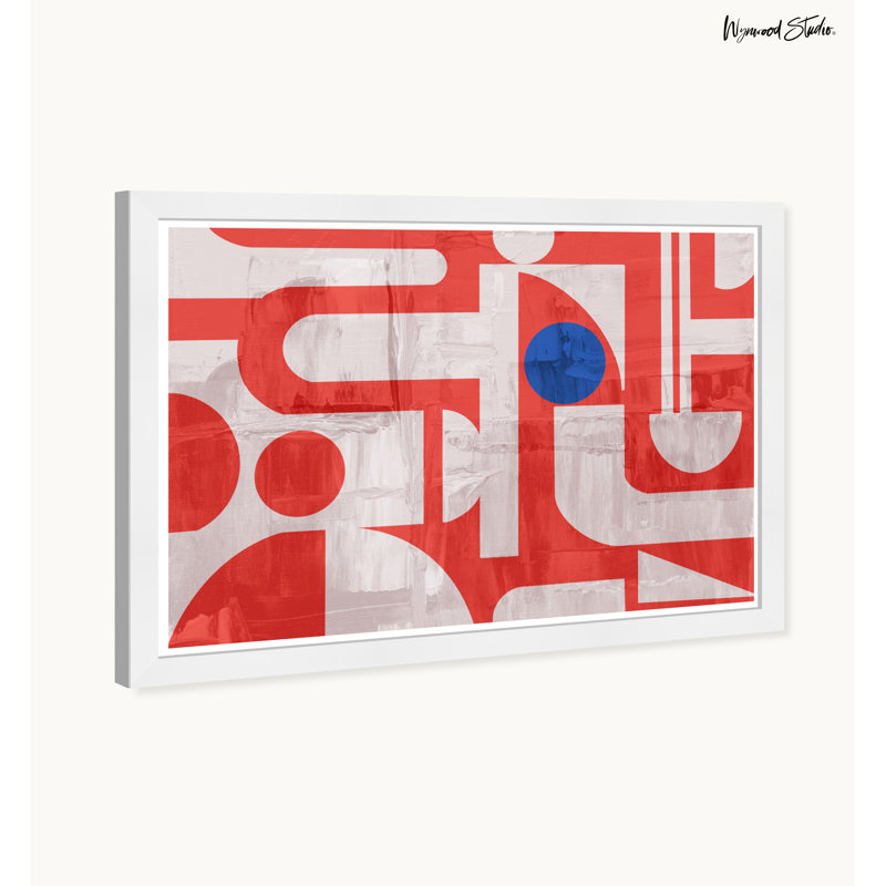Abstract Logo, White Framed