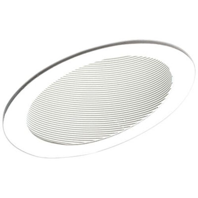 6'' White Baffle Recessed Trim
