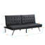 Structure en bois, pieds en acier inoxydable, futon, canapé