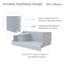Aquatique 60" x 32" Single Threshold Shower Base With Right Hand Drain and Integral Left Hand Seat -50776664-50776662