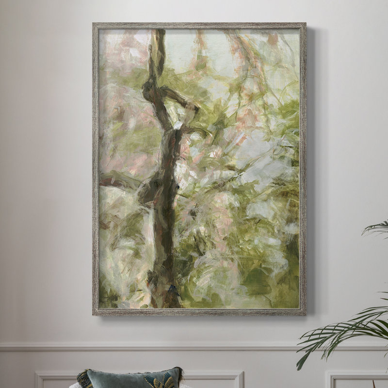 «Spring Diptych II», reproduction encadrée - bois massif, H 15 po x l 12 po