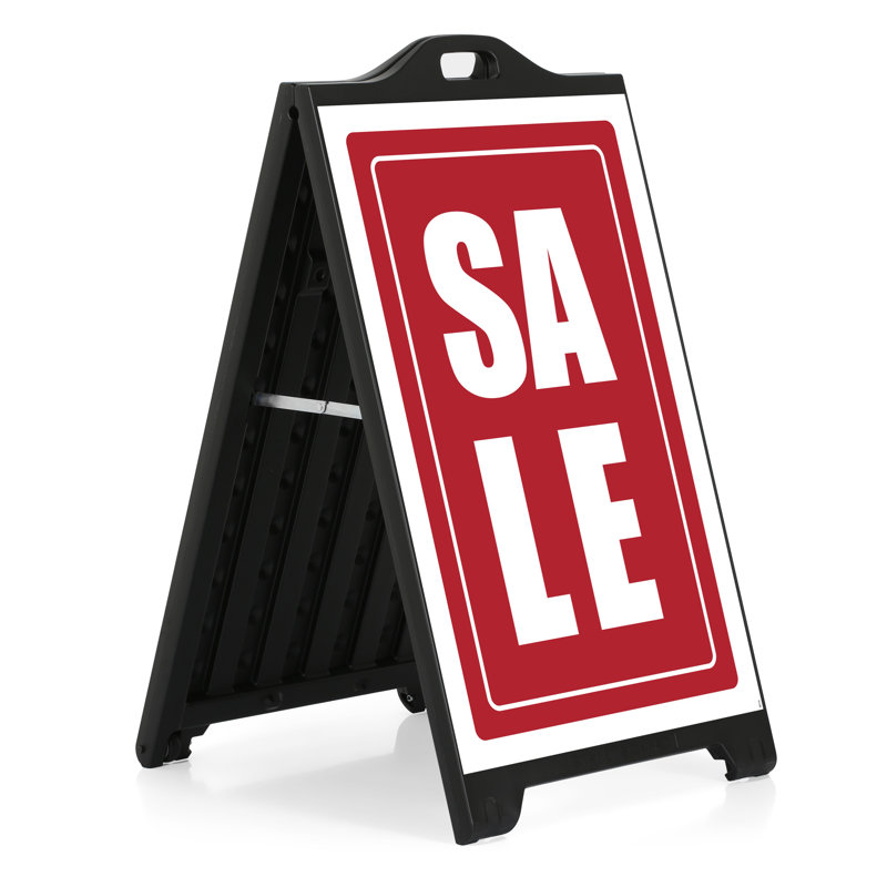 Enseigne de vente de trottoir, Noir