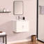 Meuble-lavabo mural 24 po avec lavabo en porcelaine et portes à fermeture douce 24 po-709546557