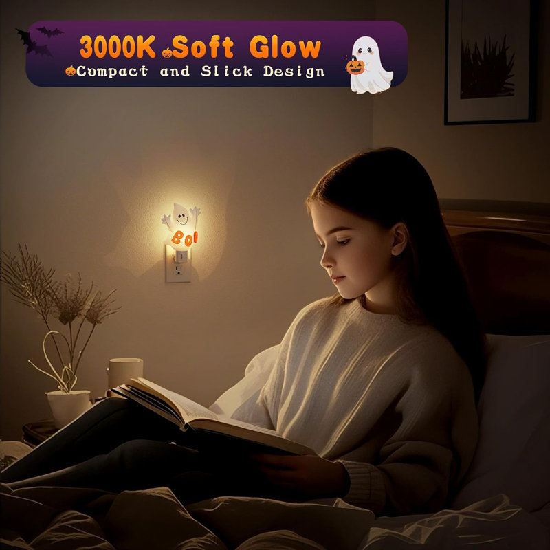 Veilleuse à filament Boo avec interrupteur traditionnel blanc chaud 3000K et traditionnel
