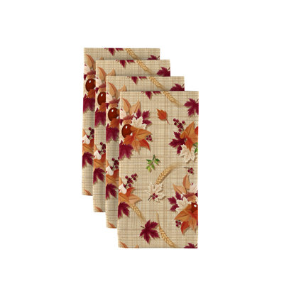 Hull Polyester Floral Square Napkin