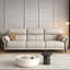 Canapé modulaire beige en cuir véritable-1707108384-1707108409