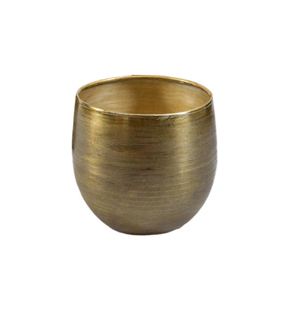 Rudalph Metal Cachepot Winston Porter 