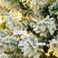 Sapin de Noël artificiel mince enneigé 6 pi avec des branches réalistes, 250 lumières DEL, 462 branches-2140065177