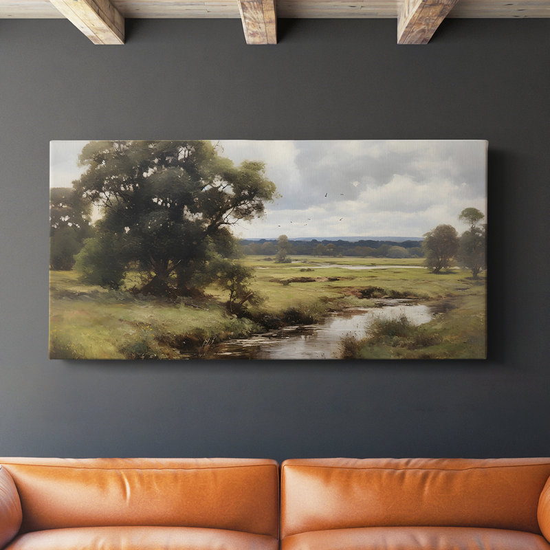 Série paysage -MXVI- Toile tendue avec châssis - Prêt à accrocher, H 20 po x l 40 po