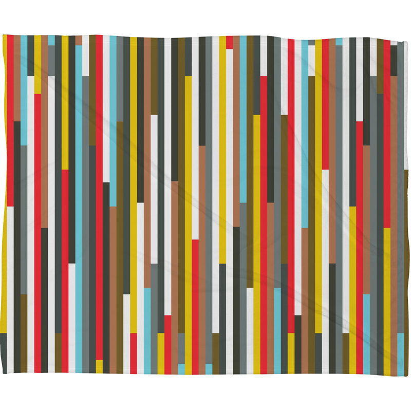 Fimbis Ses Hand Woven Throw Blanket, 60" H x 80" W x 1.5" D