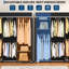 Armoire-penderie portative robuste, portemanteau 70,87 po avec couvercle, capacité de 1 100 lb, réglable, acier au carbone, noir