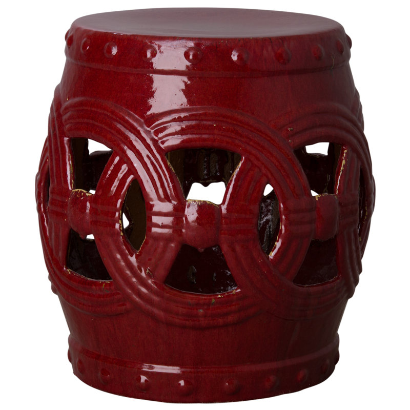 Traverso Garden Stool, Red