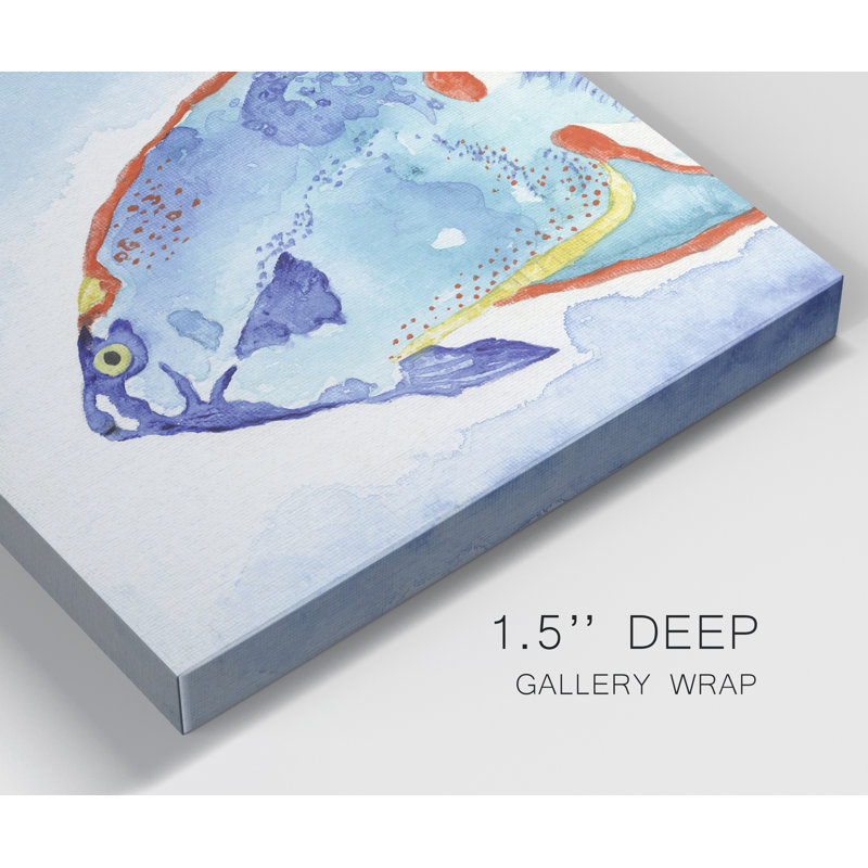«Galapagos Fish II», reproduction d'art sur toile tendue, H 10 po x l 10 po x P 1,5 po