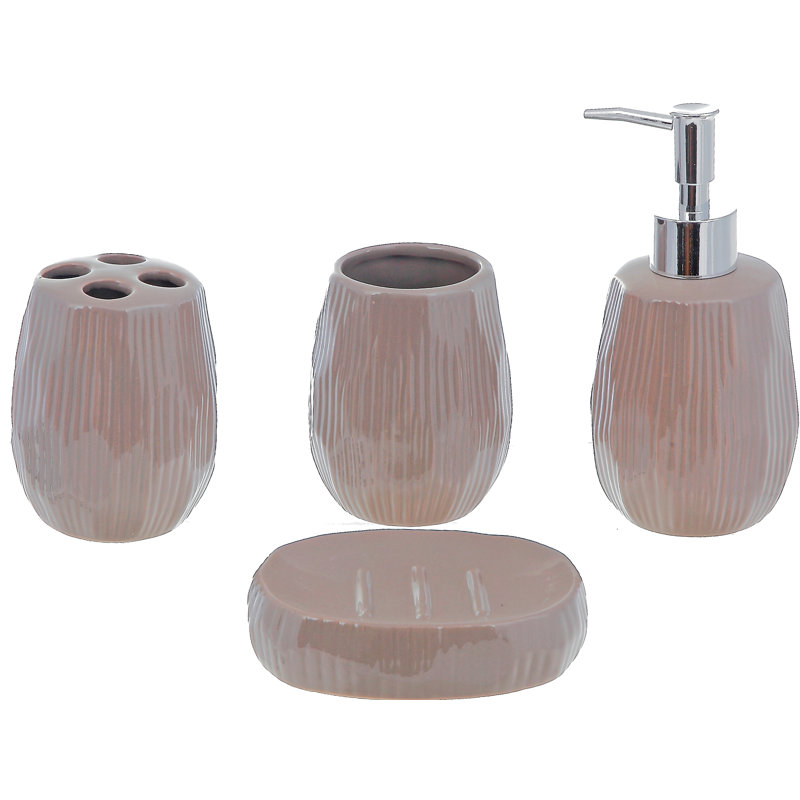 Ensemble d’accessoires de salle de bain 4 pièces havestraw lumious