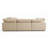 Caitlynne Cloud-Inspired 132" 4 Piece Oversized Deep Lounge Slipcovered Modular Corner Sectional | Performance Fabric Washable Water-Resistant Stain-Proof | Deep-Seating Down-Filled Couch | Plush Cushions, Modern Design -124876768