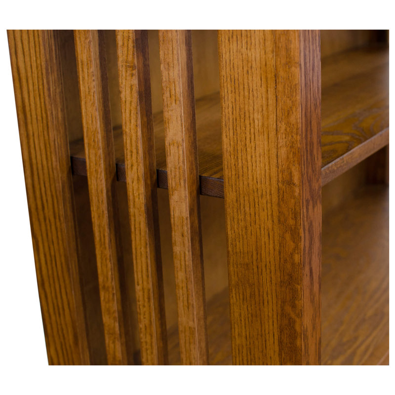 Whittaker Storage Bookcase, Dark Oak, (5 Shelves) 72” H x 24” W x 12”D