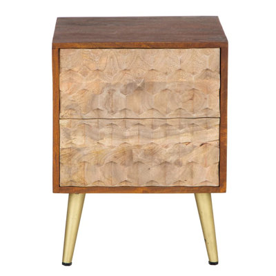 Ankica 45cm W Solid Wood Bedside Table