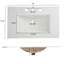 Meuble-lavabo vintage minimaliste, lavabo en céramique, 45 degrés, rangement spacieux, meuble-lavabo à finition naturelle de 30 po avec motif, décor, look utilisateur