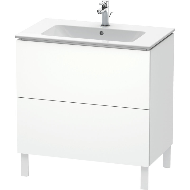 Base de meuble-lavabo simple 32,25 po seulement, Blanc mat