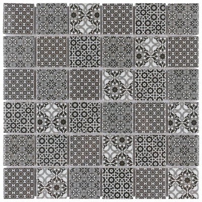 Classico 2" Square 11-3/4 " x 11-3/4 " Porcelain Mosaic Floor and Wall Tile