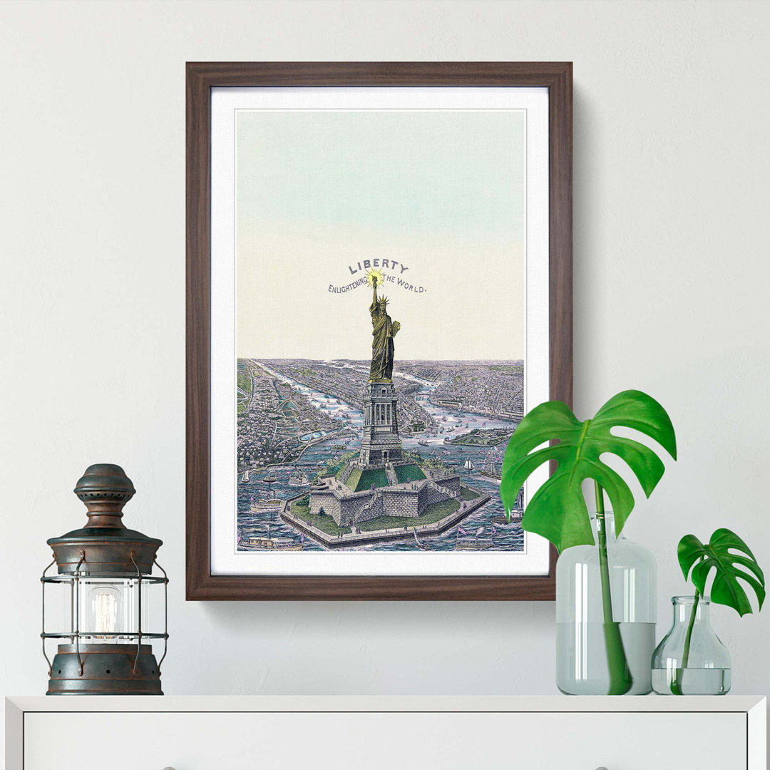The Statue of Liberty in New York - Framed Print