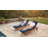 Set of 2 Chaise Lounge Cushion, 4" Thick Outdoor Lounge Chair Cushions with Non-Slip Ties, Waterproof and Fade Resistant Lounger Replacement for Patio, 21" x 72 ", Cream White-124419188