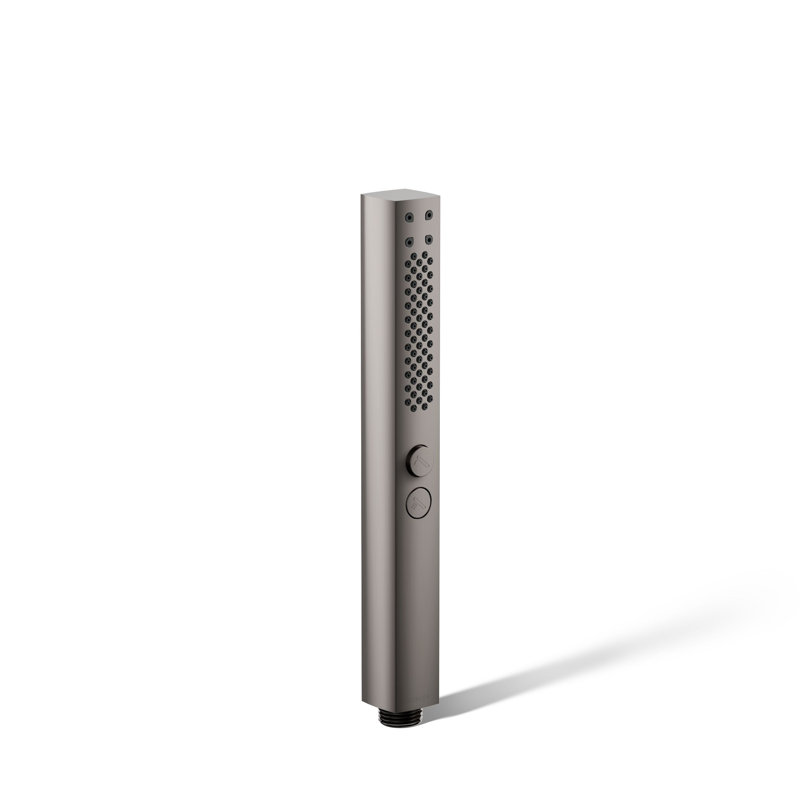Shift Two-Function Handshower, Multi-Function Handheld Shower Head, Vibrant Titanium, 1.75 GPM, Square
