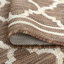 Tapis d'intérieur / extérieur à motif géométrique tissé à plat doré / crème Lavallée-1517731096