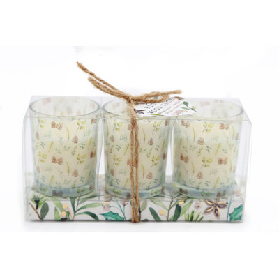 Glass Designer Candle with Holder