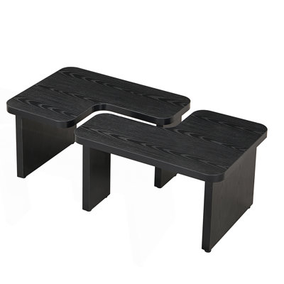 Rectangle Detachable Coffee Table, Single L Shape Farmhouse Coffee Table, Center Table