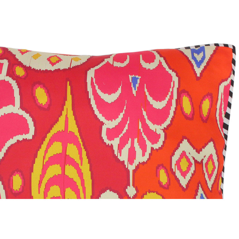 Bohemian Silk Silk Reversible Throw Pillow