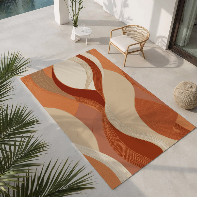 Tapis intérieur et extérieur Lunar Mirage, Rectangle 9 pi x 12 pi