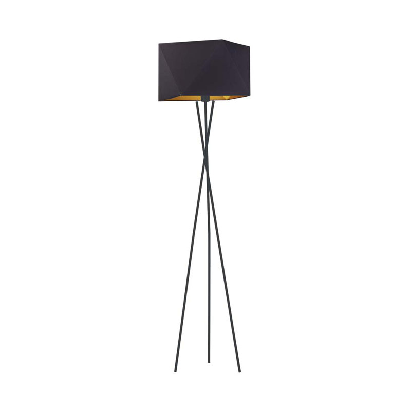 Fitzsimmons 163cm Tripod Floor Lamp, Black, Black