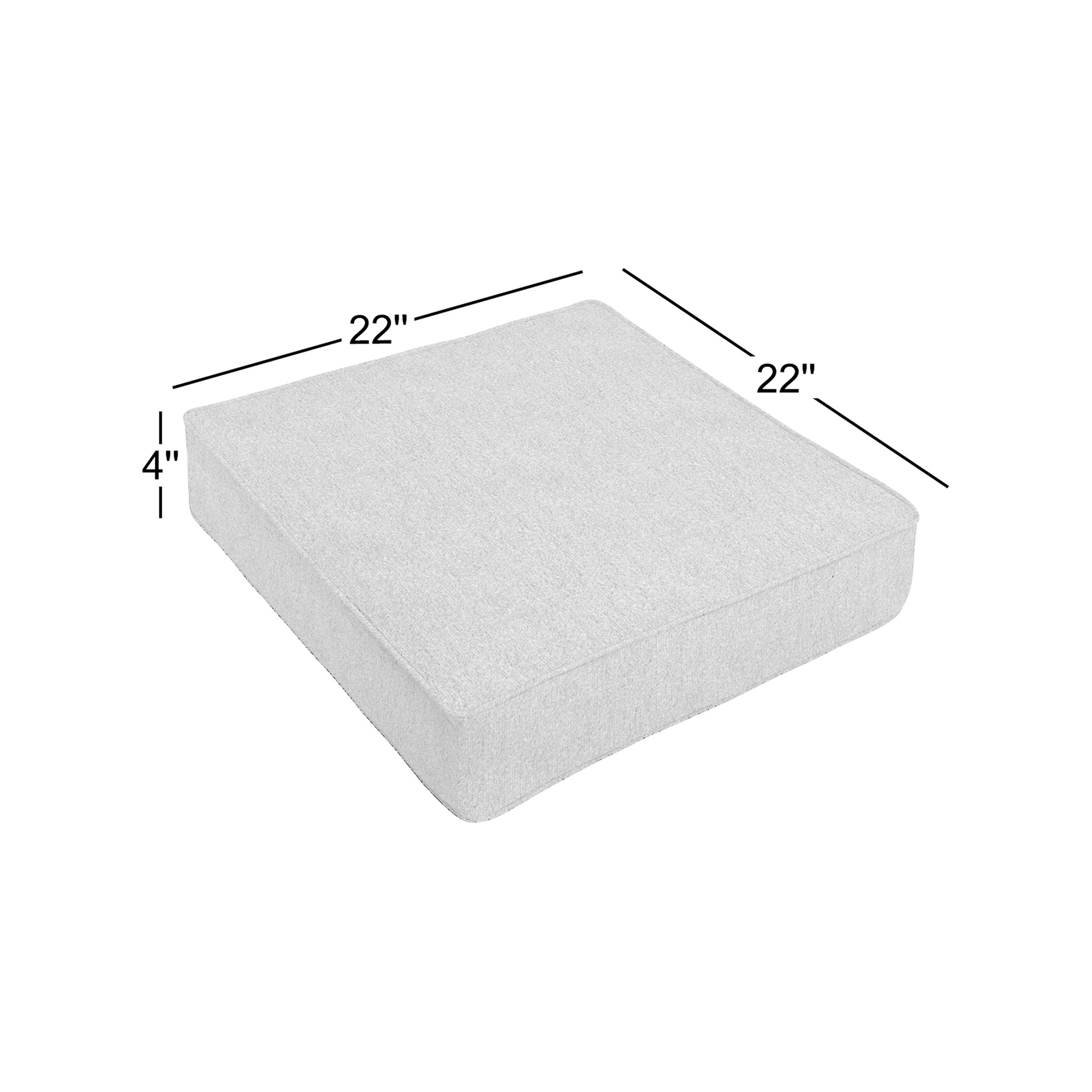 Sunbrella Boucle Indoor/Outdoor Lounge Chair Seat Cushion, Improve Indigo Sunbrella®