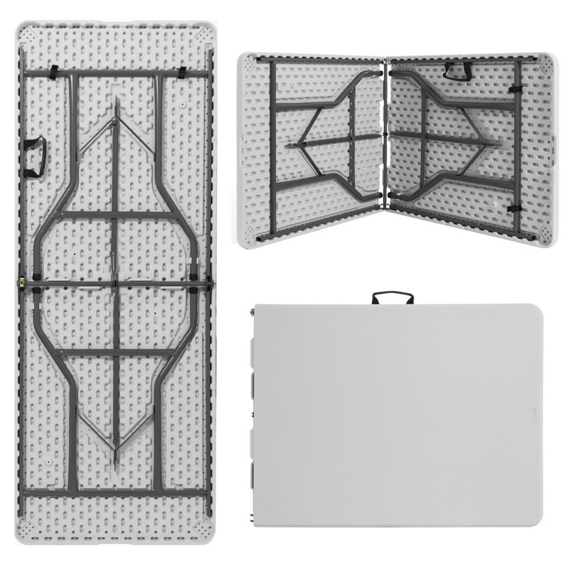 Rectangular Portable Folding Table, 74cm H x 244cm W x 75cm D