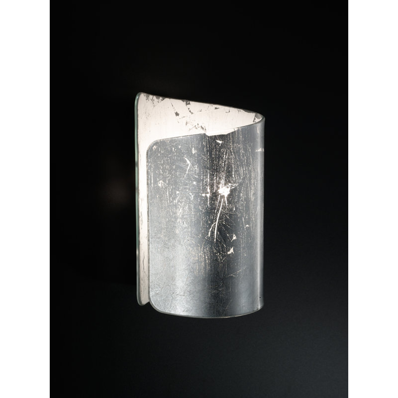 Papiro Glass Novelty Lamp, Silver, Light Grey